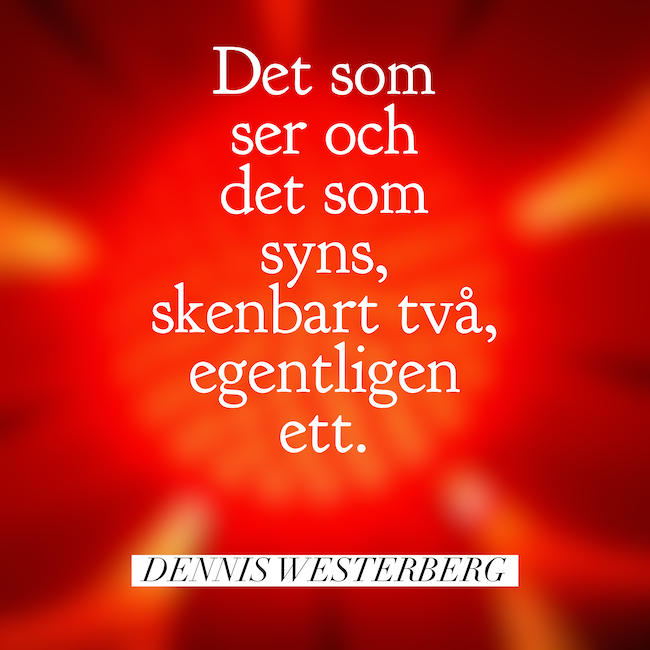 Skenbart två, egentligen ett.