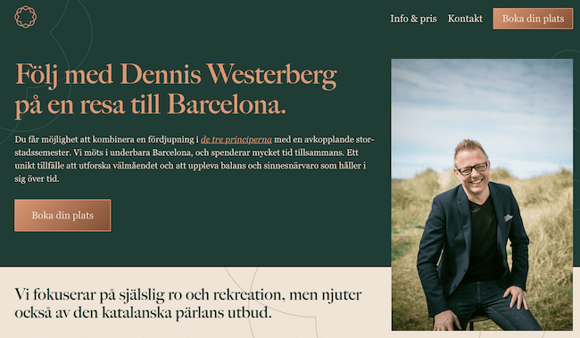 Boka in en retreat med mig i Barcelona