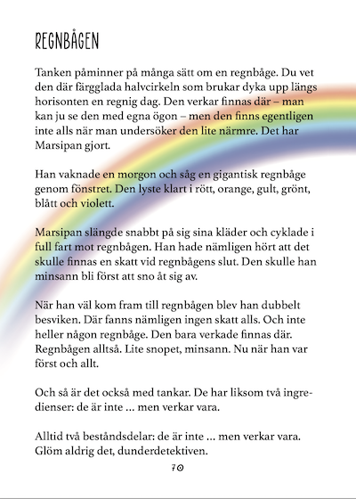 Barnbok om tankar: – Regnbågen