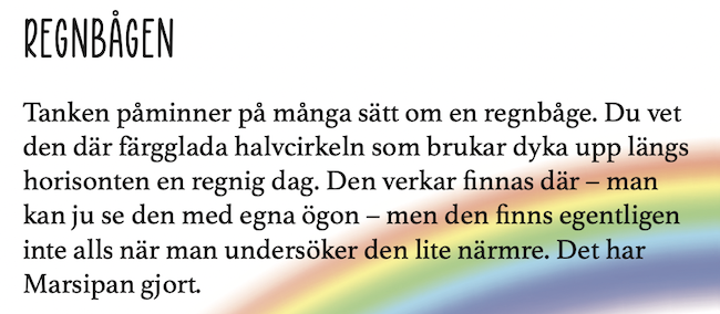 Barnbok om tankar: – Regnbågen