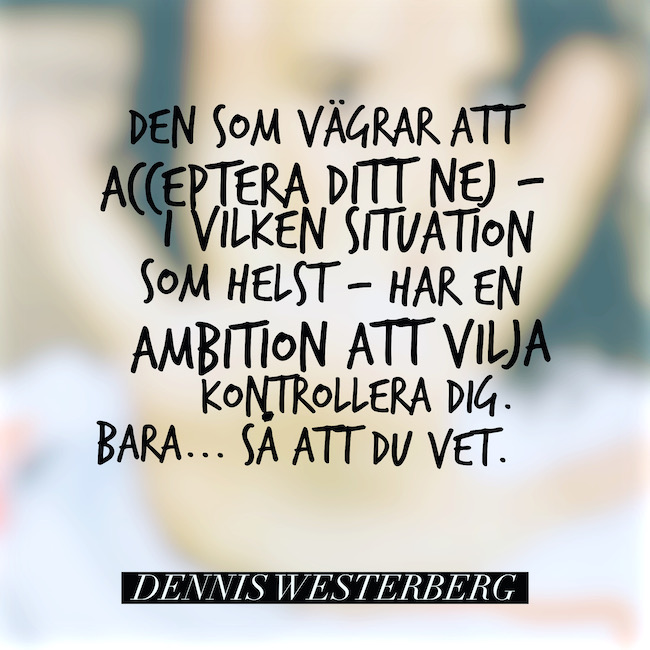 Ett nej är alltid ett nej