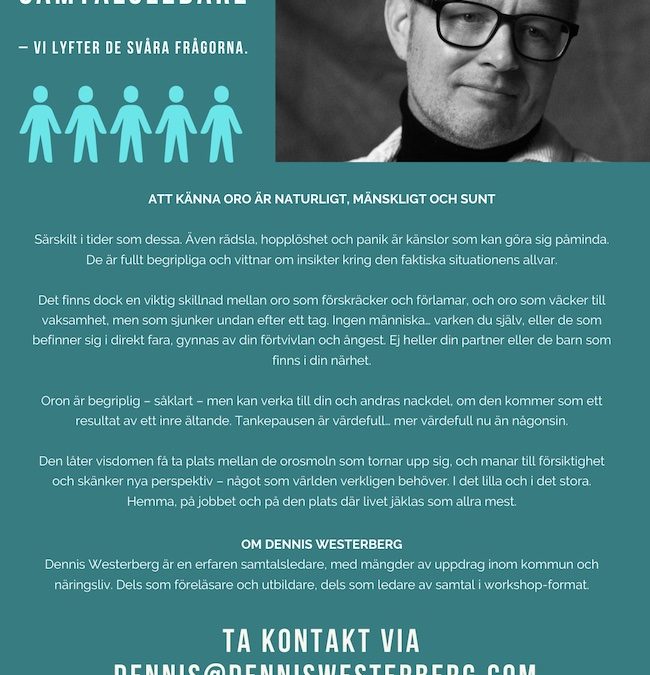Samtal och workshops kring oro och rädsla