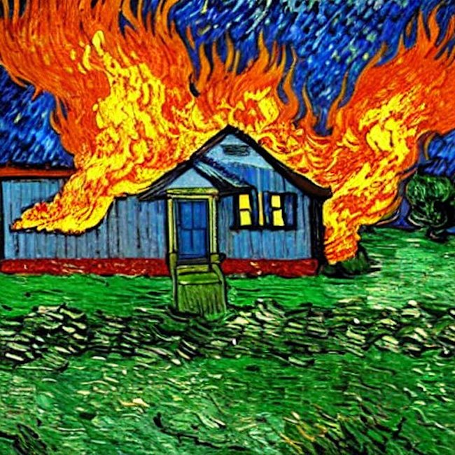 När det väl tagit fyr i huset…
