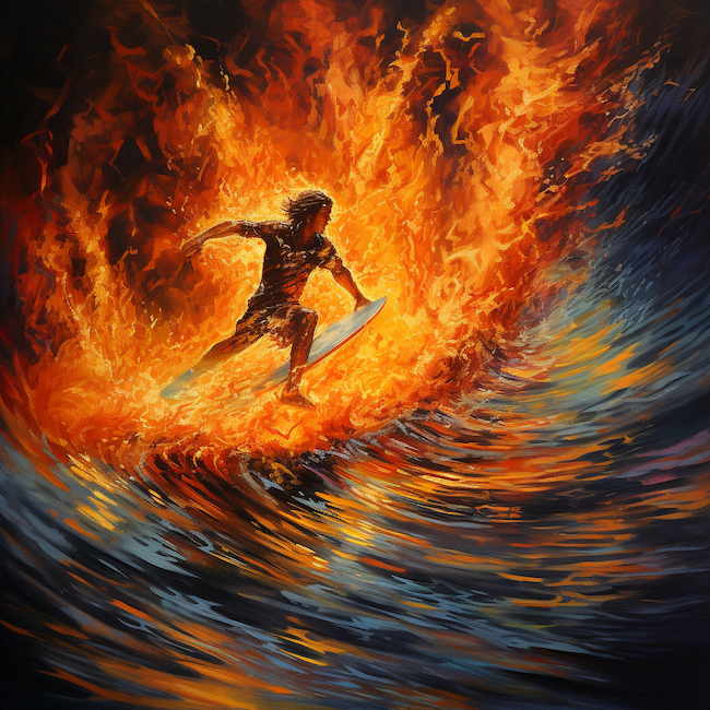 Att surfa på den kreativa eldens flammor